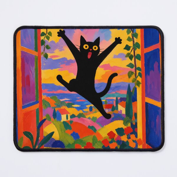 Item preview, Matisse Open Window Black Cat designed and sold by PurrfectHome.
