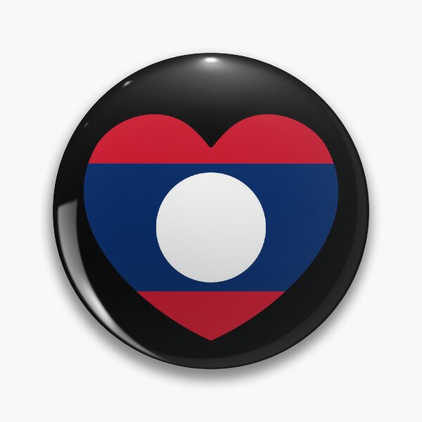 Item preview, Laos Flag Heart LA designed and sold by shitpostee.