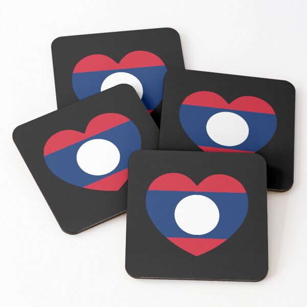Item preview, Laos Flag Heart LA designed and sold by shitpostee.