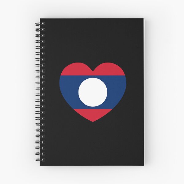 Item preview, Laos Flag Heart LA designed and sold by shitpostee.