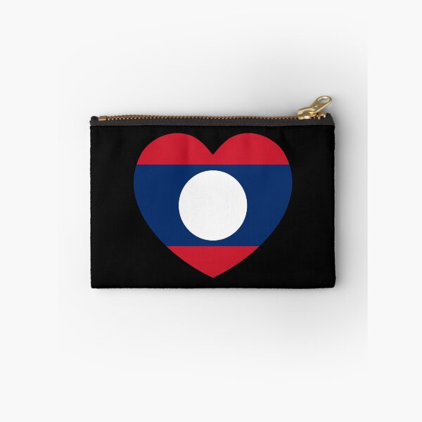 Item preview, Laos Flag Heart LA designed and sold by shitpostee.