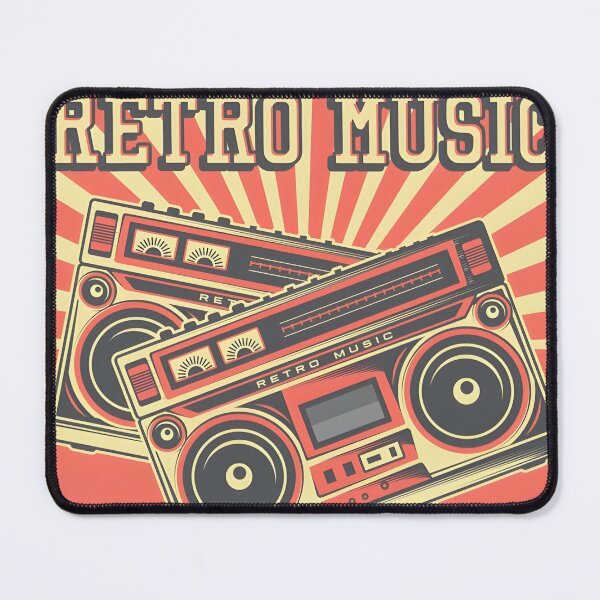 Item preview, Retro Music Tape Recorder Radio Vintage Signage Poster designed and sold by OlsonElmer.