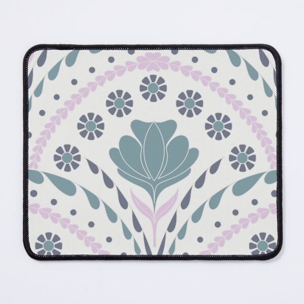 Item preview, Petal in Slate Blue and Lavender on Cream designed and sold by artistmaria.