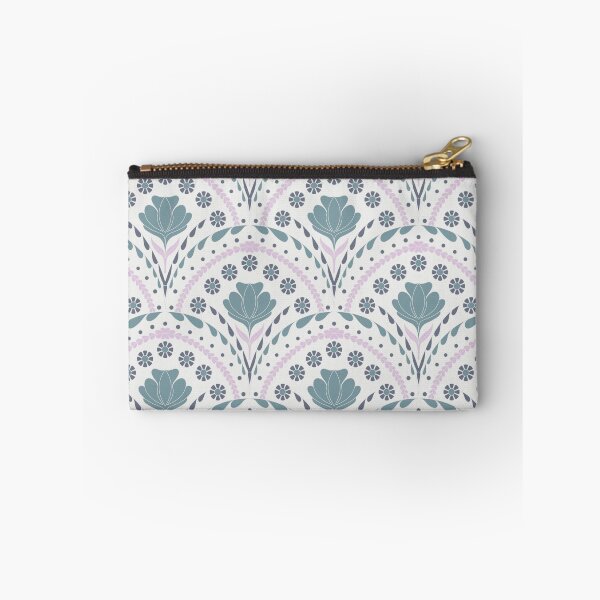 Item preview, Petal in Slate Blue and Lavender on Cream designed and sold by artistmaria.