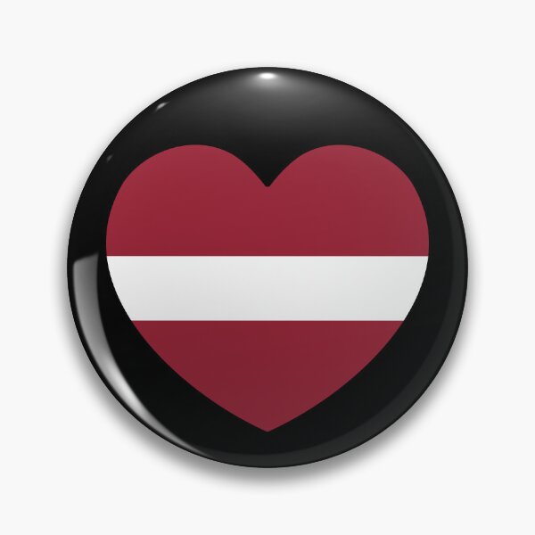 Item preview, Latvia Flag Heart LV designed and sold by shitpostee.