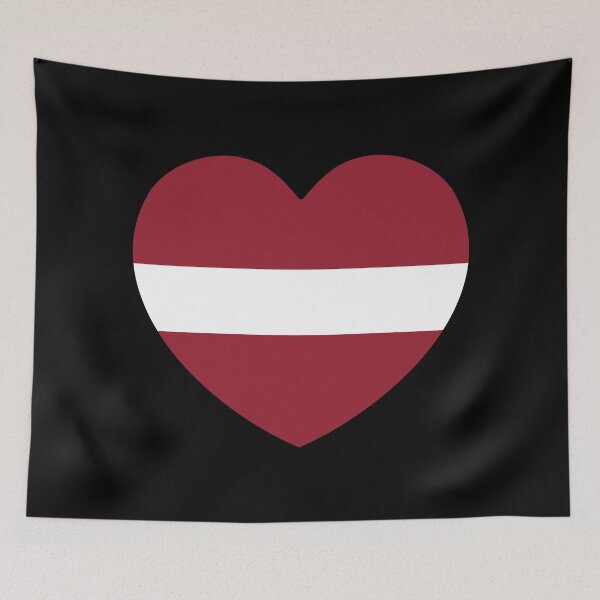 Item preview, Latvia Flag Heart LV designed and sold by shitpostee.