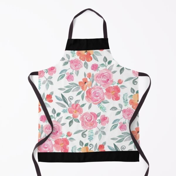 Item preview, Amelia Floral In Pink And Peach Watercolor designed and sold by ankhangdesigner.