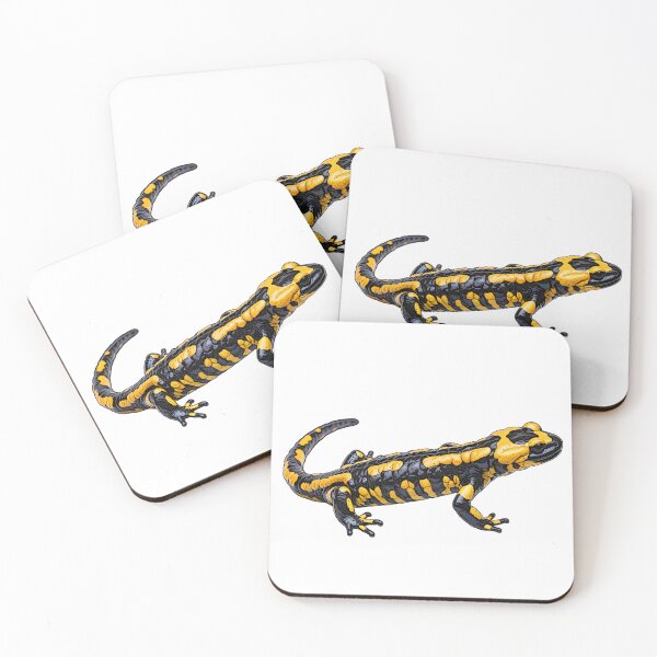 Item preview, Fire salamander, amphibian, animal motifs man designed and sold by Kirei-Lily.