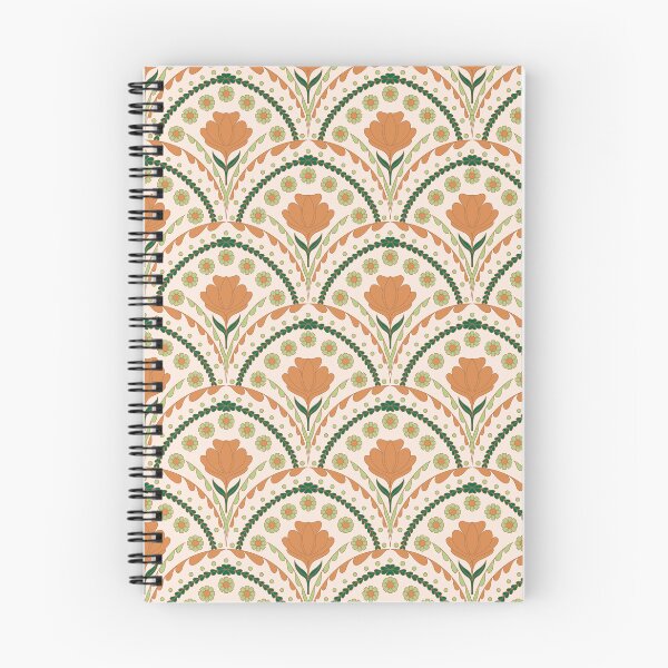 Item preview, Petal in Terracotta and Sage Green on Cream designed and sold by artistmaria.