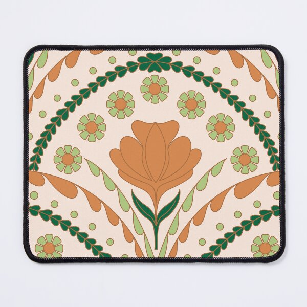 Item preview, Petal in Terracotta and Sage Green on Cream designed and sold by artistmaria.