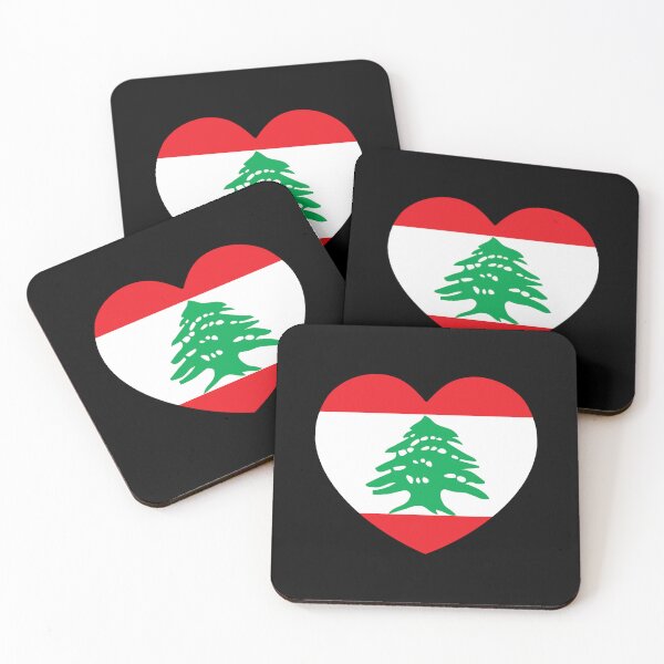 Artikelvorschau, Libanon-Flagge Herz LB entworfen und verkauft von shitpostee.