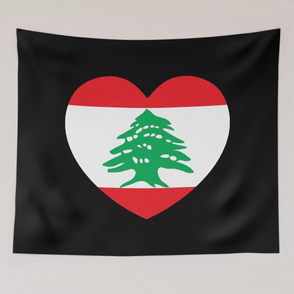 Item preview, Lebanon Flag Heart LB designed and sold by shitpostee.
