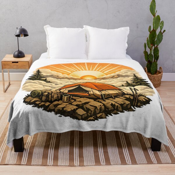 Item preview, Tent at dawn above the clouds designed and sold by Daily Quirk.