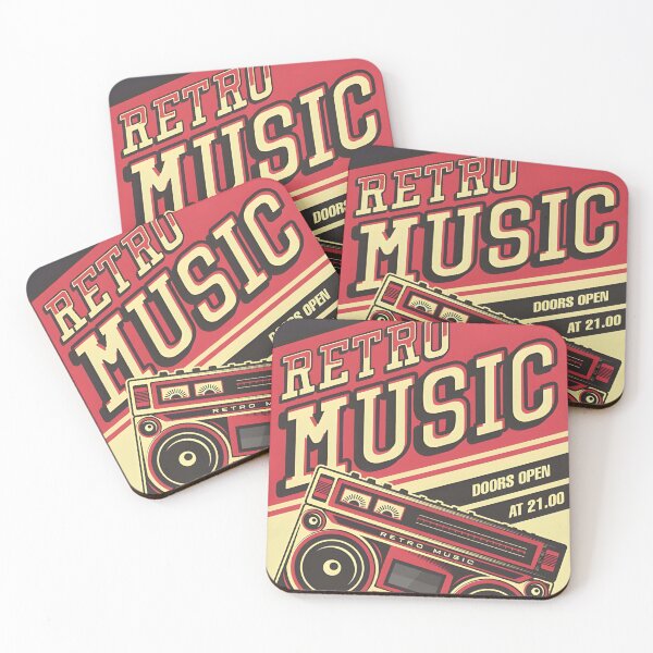 Item preview, Retro Music Tape Recorder Radio Vintage Signage Poster designed and sold by OlsonElmer.