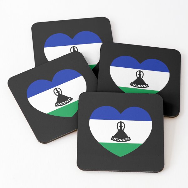 Item preview, Lesotho Flag Heart LS designed and sold by shitpostee.