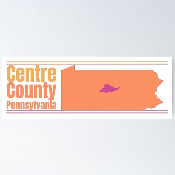 Item preview, Centre County Pennsylvania Highlighted on State Map designed and sold by TheIconSmith.