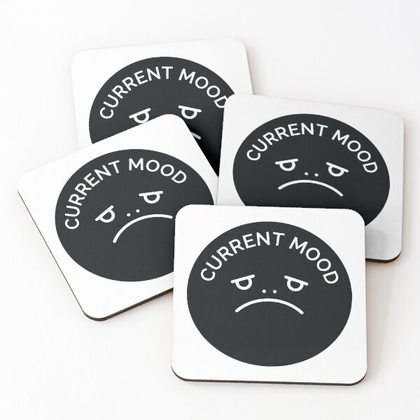 Item preview, Current Mood Black Rain Frog Minimalist Meme designed and sold by Arc2020.
