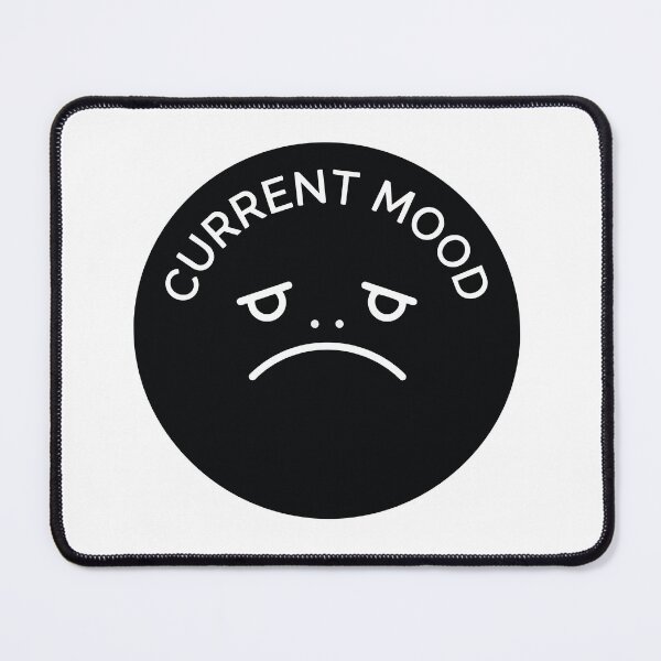 Item preview, Current Mood Black Rain Frog Minimalist Meme designed and sold by Arc2020.