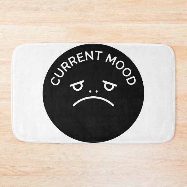 Item preview, Current Mood Black Rain Frog Minimalist Meme designed and sold by Arc2020.