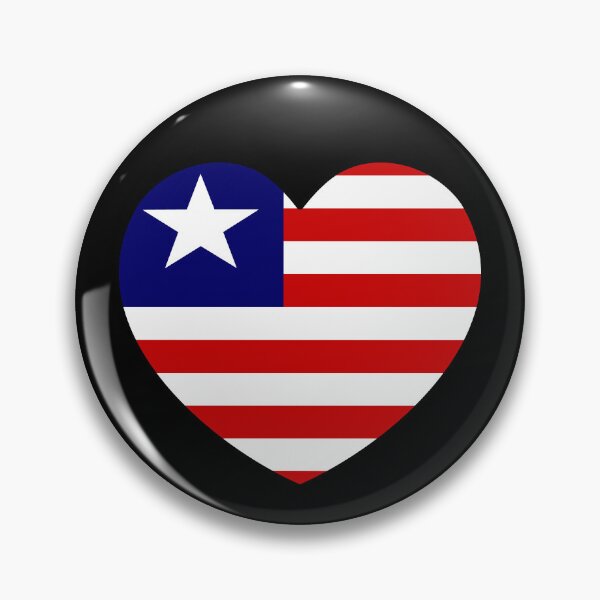 Item preview, Liberia Flag Heart LR designed and sold by shitpostee.