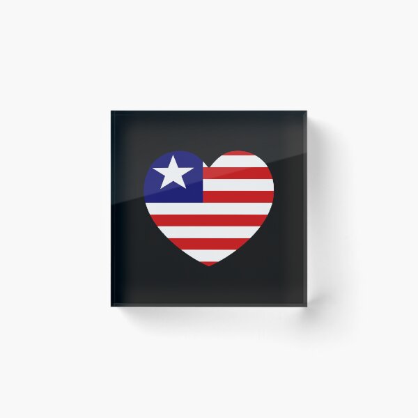 Item preview, Liberia Flag Heart LR designed and sold by shitpostee.