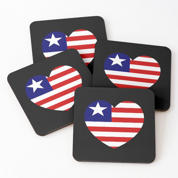 Item preview, Liberia Flag Heart LR designed and sold by shitpostee.