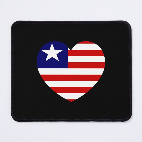 Item preview, Liberia Flag Heart LR designed and sold by shitpostee.