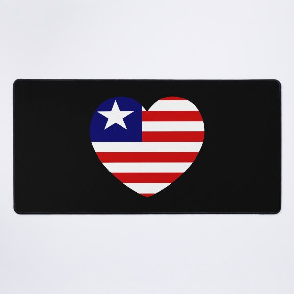 Item preview, Liberia Flag Heart LR designed and sold by shitpostee.
