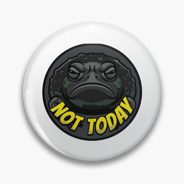 Item preview, Not Today Grumpy Black Rain Frog Comic Pop Art designed and sold by Arc2020.