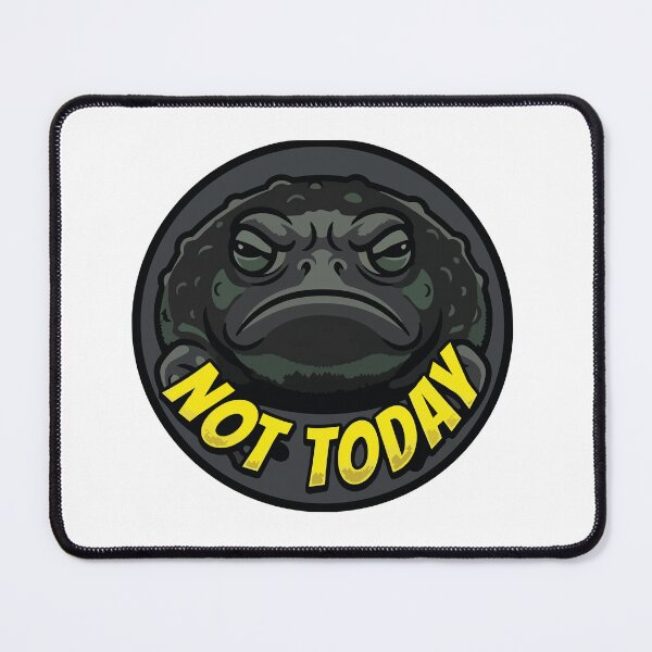 Item preview, Not Today Grumpy Black Rain Frog Comic Pop Art designed and sold by Arc2020.