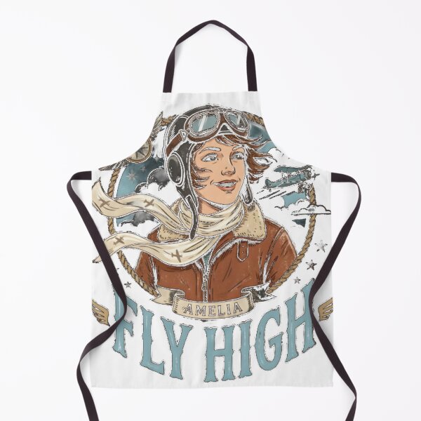 Item preview, Amelia Fly High Vintage Aviator Illustration designed and sold by ankhangdesigner.