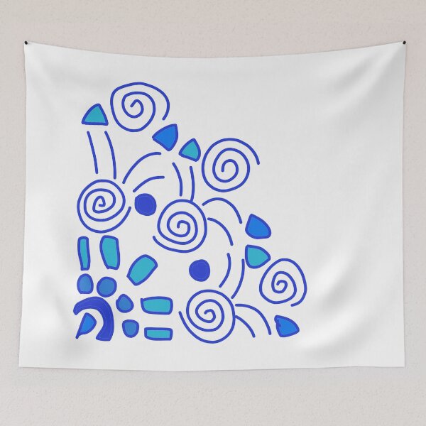 Item preview, Blue spirals designed and sold by Crafted-by-Nico.