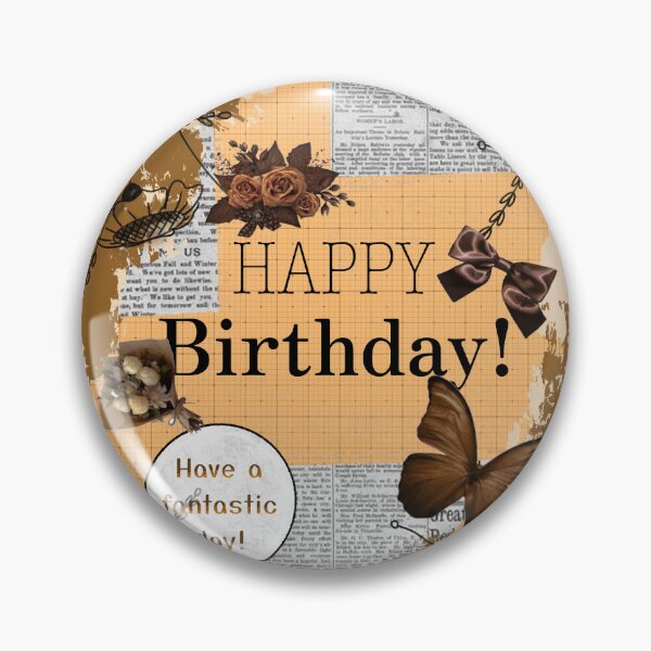 Item preview,     Vintage Happy Birthday Design designed and sold by MsArtoria.