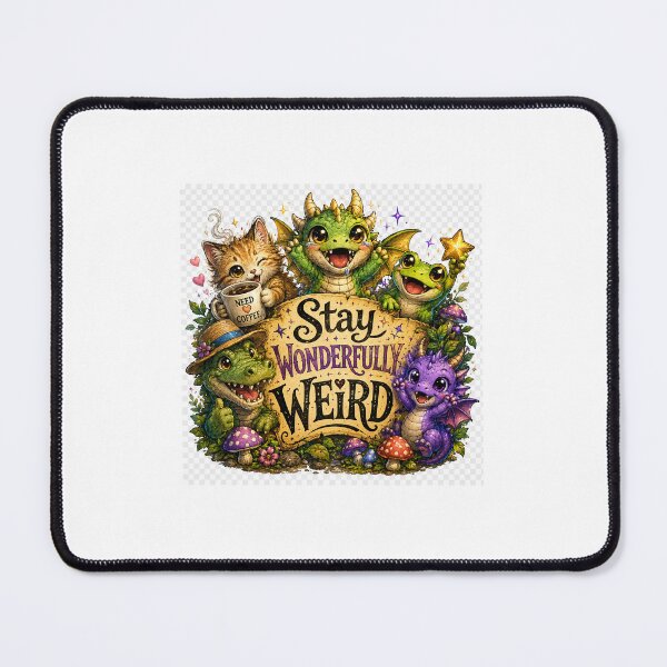 Item preview, Stay Wonderfully Weird designed and sold by Loula the Nerd Goblin.