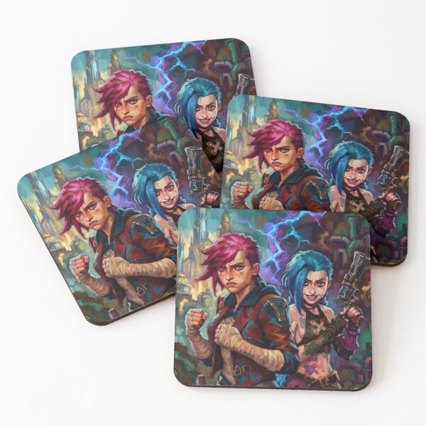 Item preview, Arcane Vi & Jinx Poster Fine Art Tribute designed and sold by Art's Diner.