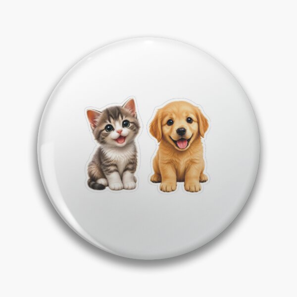 Item preview, Adorable Kitten and Puppy Sticker Design designed and sold by Megazions.