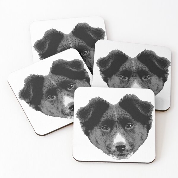 Item preview, Border collie pup, cute baby animals, cute herding dogs designed and sold by Kirei-Lily.