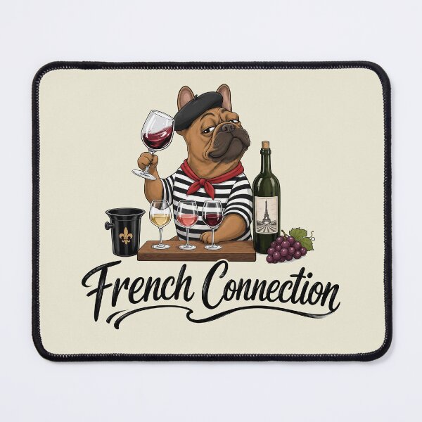 Item preview, French Bulldog Wine Lover | French Connection designed and sold by FireWildChild.