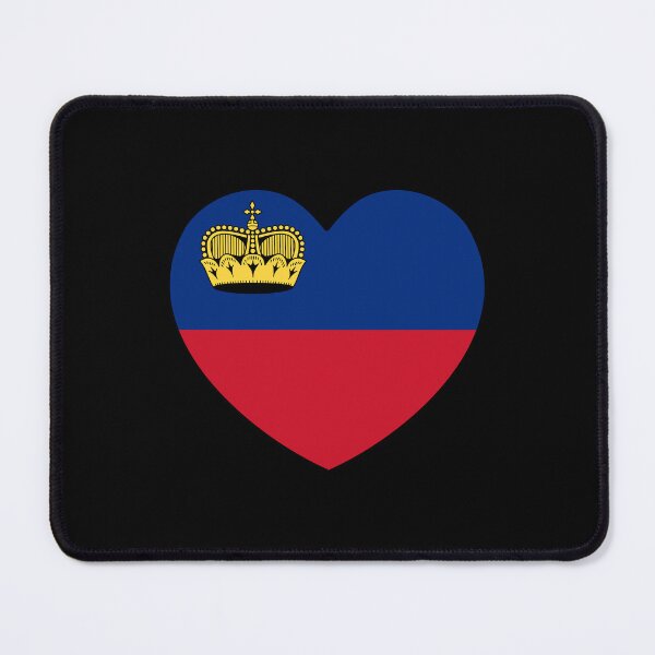 Item preview, Liechtenstein Flag Heart LI designed and sold by shitpostee.