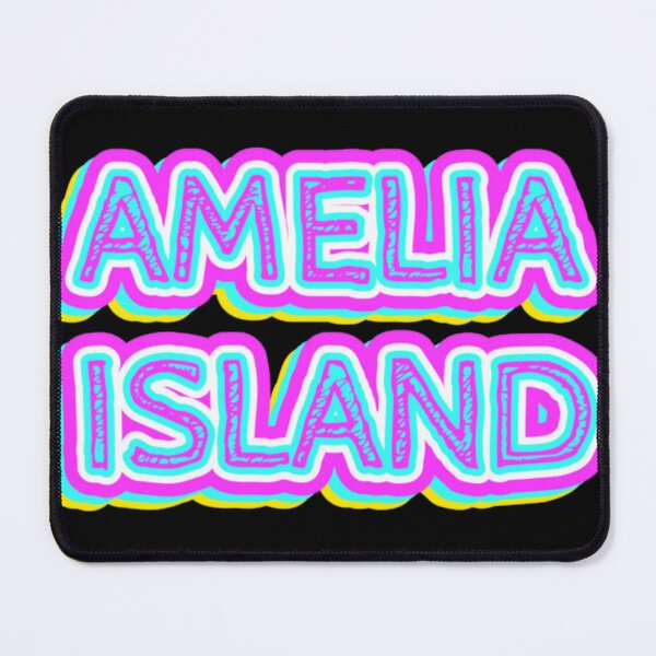 Item preview, Amelia Island Beach Retro Typography designed and sold by ankhangdesigner.