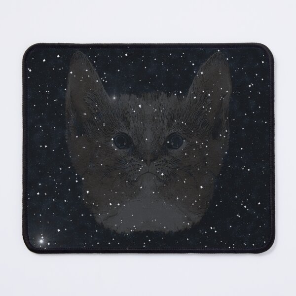 Item preview, Kitten night design, kitten photo, night pattern designed and sold by Kirei-Lily.
