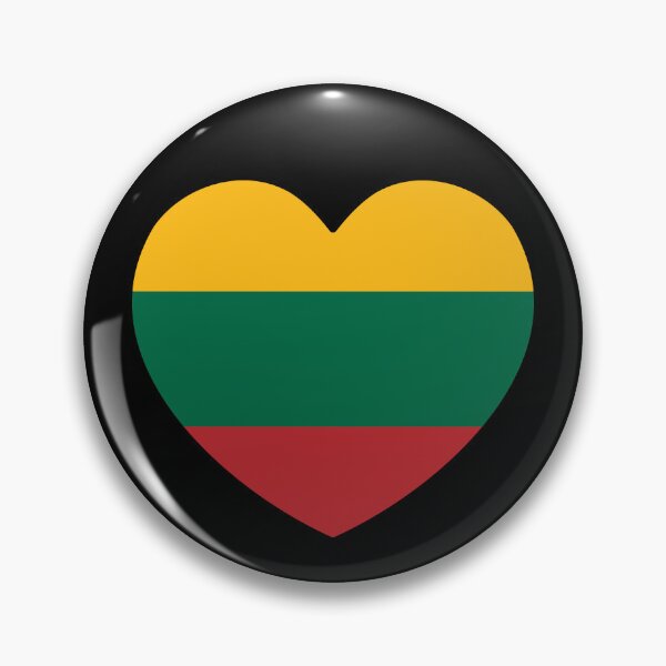 Item preview, Lithuania Flag Heart LT designed and sold by shitpostee.