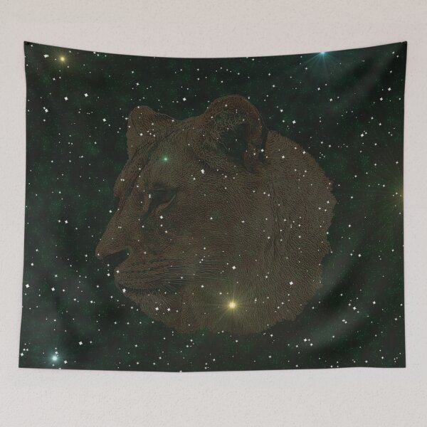 Item preview, Lioness star pattern, big cat lover, nature fan shirts designed and sold by Kirei-Lily.