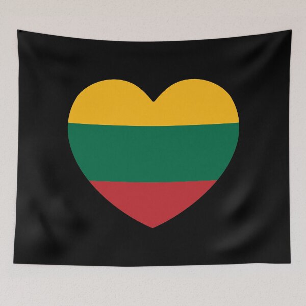 Item preview, Lithuania Flag Heart LT designed and sold by shitpostee.