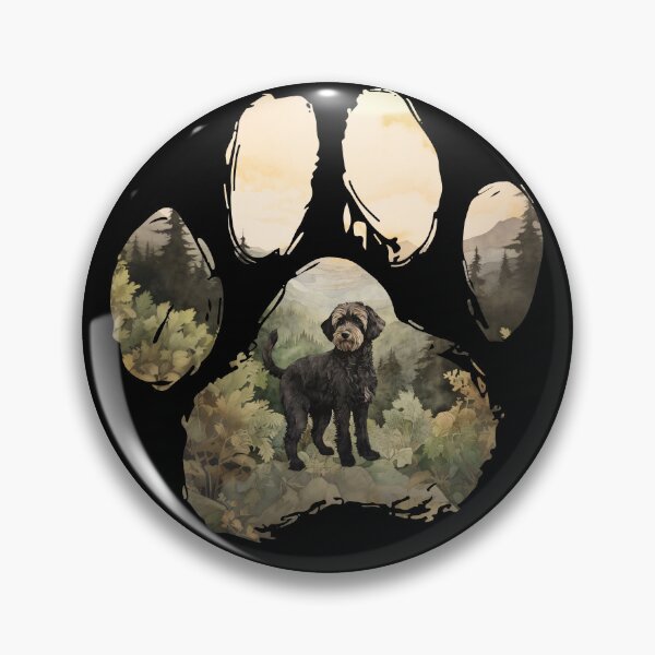 Item preview, Funny Schnoodle Paw Foggy Mountain Tree Mom Dad Kids designed and sold by rafaeltto.