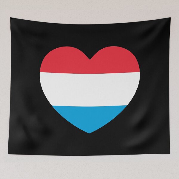 Item preview, Luxembourg Flag Heart LU designed and sold by shitpostee.