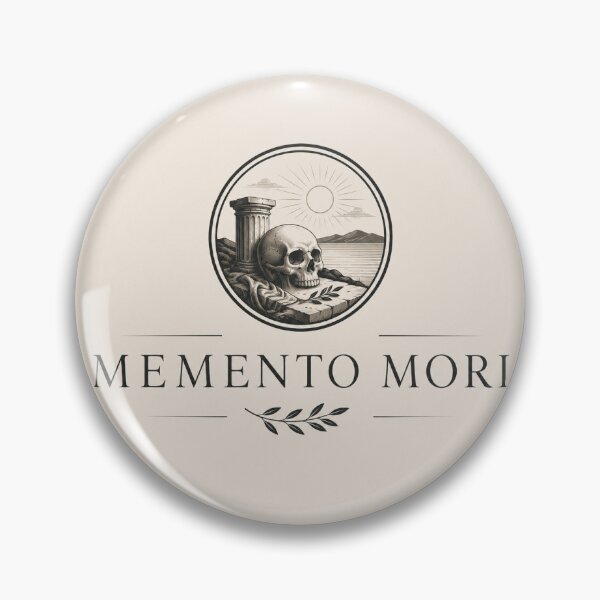 Item preview, Memento Mori - Minimalist Stoic Graphic | Ancient Philosophy Aesthetic designed and sold by TheQuietMind.