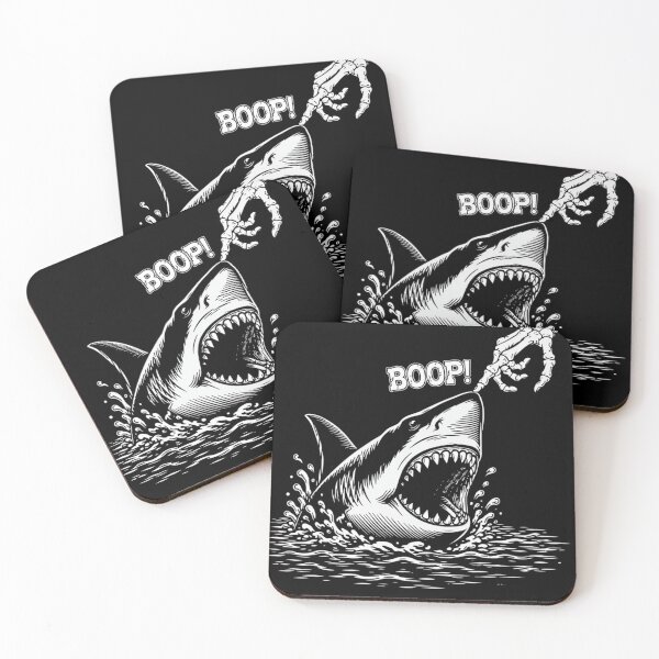Item preview, Boop The Shark Skeleton Hand - Funny Great White Shark Ocean designed and sold by haitrieuic96.