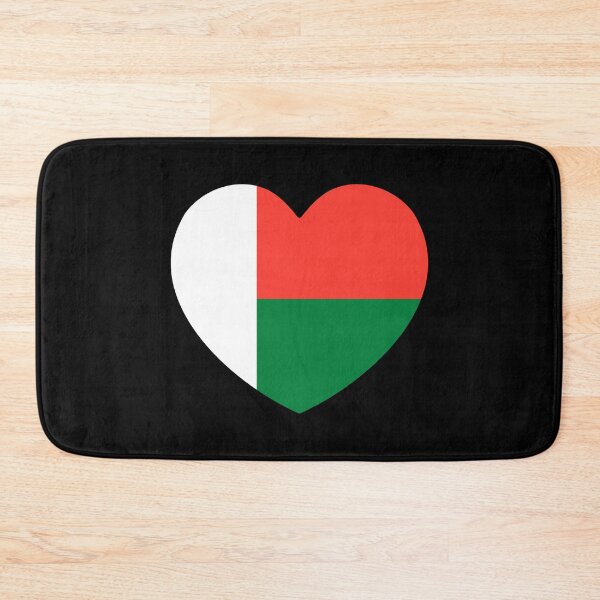 Item preview, Madagascar Flag Heart MG designed and sold by shitpostee.