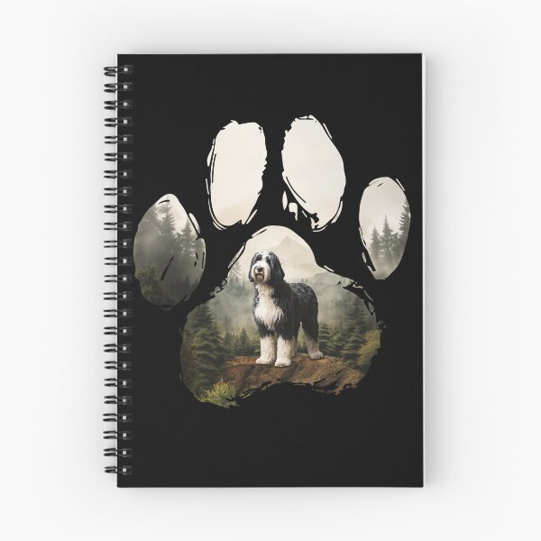 Item preview, Funny Sheepadoodle Paw Foggy Mountain Tree Mom Dad Kids designed and sold by rafaeltto.